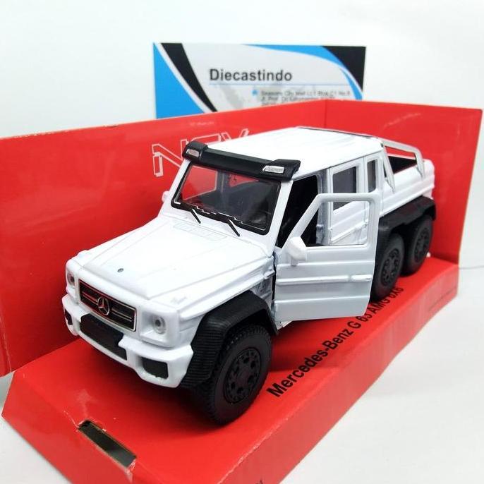 Welly Nex 1:34 Mercedes-Benz G 63 AMG 6X6, Putih