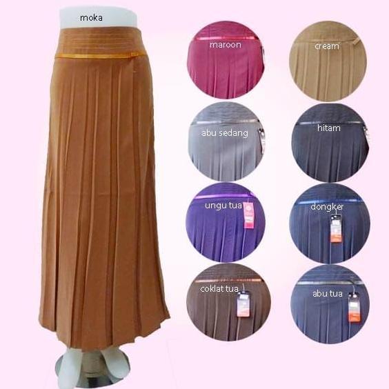 Rok Lipit Panjang / Rok Kerja Panjang Wanita