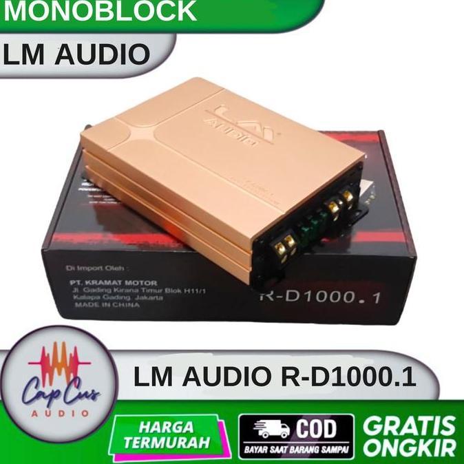 TERBARU - POWER MONOBLOCK LM AUDIO R D1000.1 / POWER AMPLIFIER LM AUDIO R D1000