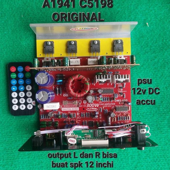TERMURAH - ( dms 650 mp3 BT ) BLUETOOT BT CAR AUDIO MP3 AMPLI MOBIL 12V DMS DC AKI ACCU STEREO 650 a