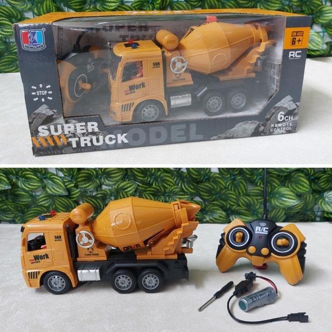 Mainan RC Dump Truk Pasir Remote Control - Tidak Ada Merk - Toys Anak Baterai rc  truk canter rc  be