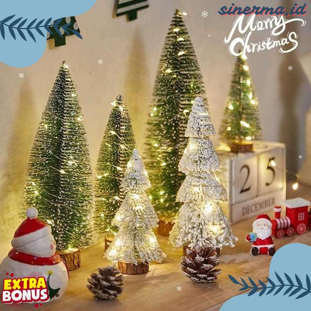 Cod [Orgm] Perlengkapan Rumah Pajangan Rumah Dekorasi Natal Pohon Cemara Pohon Natal Dekorasi Meja R