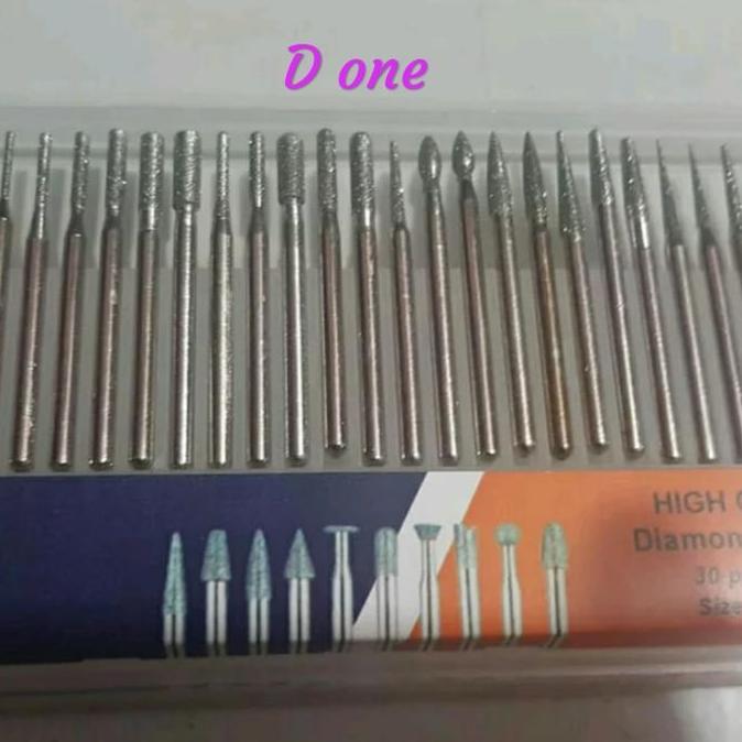 Mata.bor ukir set - mata bor intan die Grinder ukir set 30 pcs 3 mm
