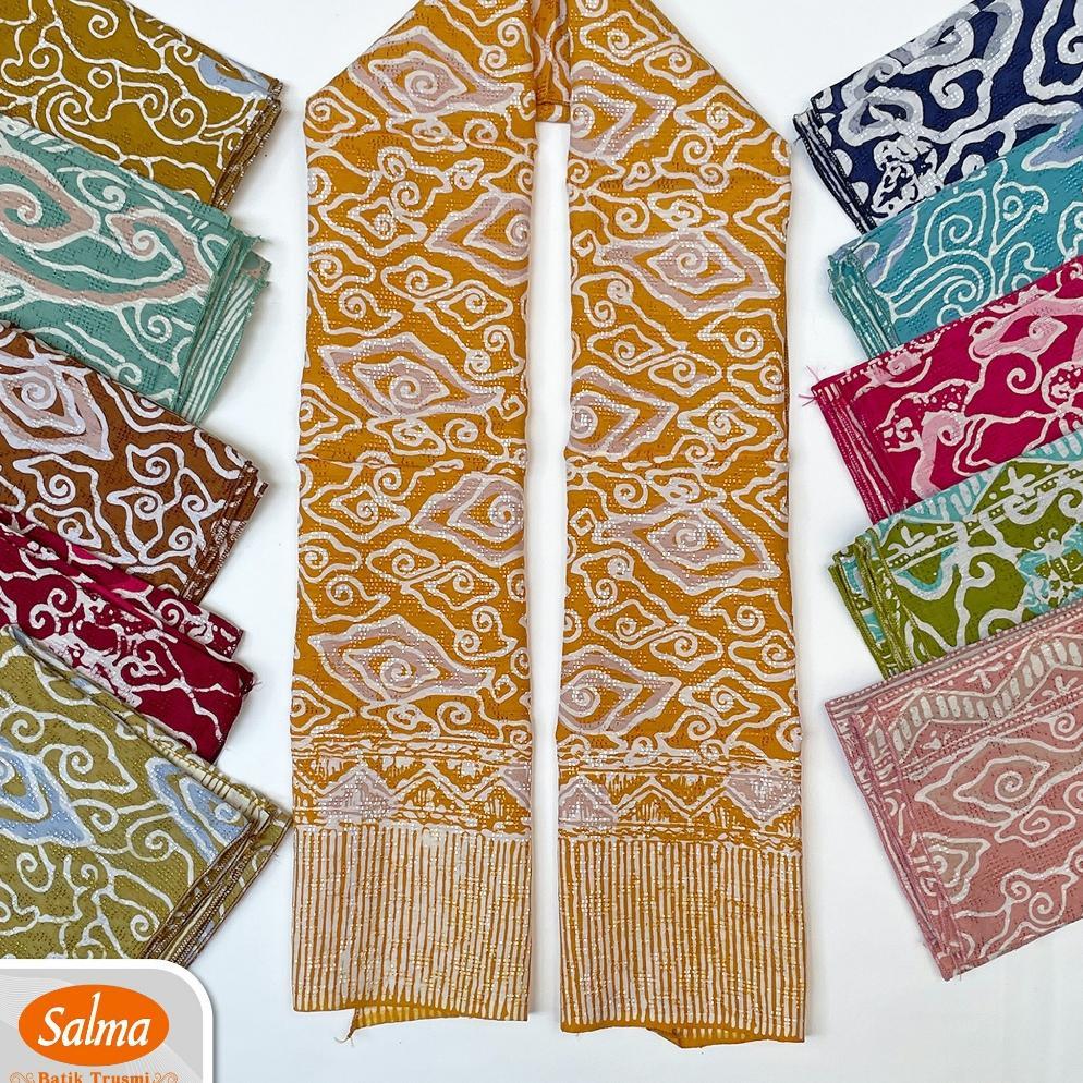 BATIK SALMA Syal Scarf Slayer Batik Mega Mendung Bahan Dobby