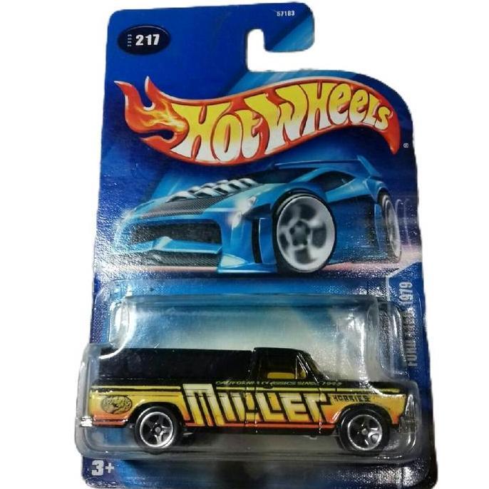 Hot Wheels Ford F-150 1979. Blue Card Tahun 2003. Warna Hitam Tampo Miller Hobbies