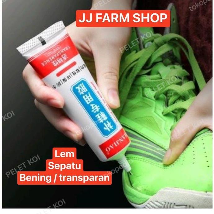 Lem sepatu tas kulit jaket kulit super kuat bening dan transparan