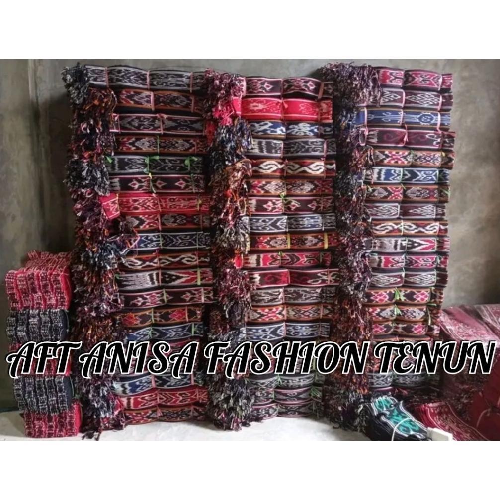 RANDOM Syal ikat kepala tenun etnik untuk pria dan wanita berbagai motif Sumba NTT Toraja dayak dan 