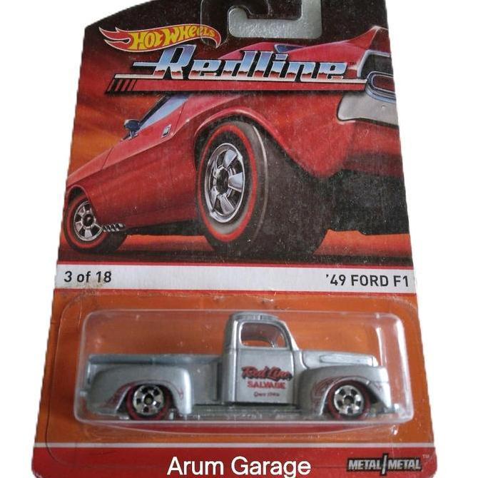 Hot Wheels '49 Ford F1. Card Redlines Series. Base Bes  Body Dan  Chassis. Ban Plastik
