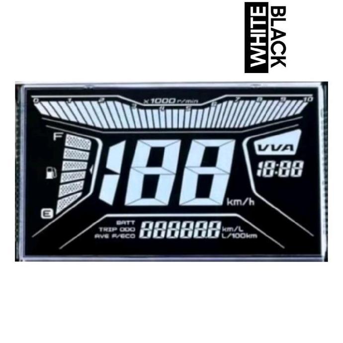 [Hitam Putih] Lcd Aerox 155, Dark Mode, Black Edition Lcd Layar Spidometer Aerox, Lexi, Abs, Non Abs