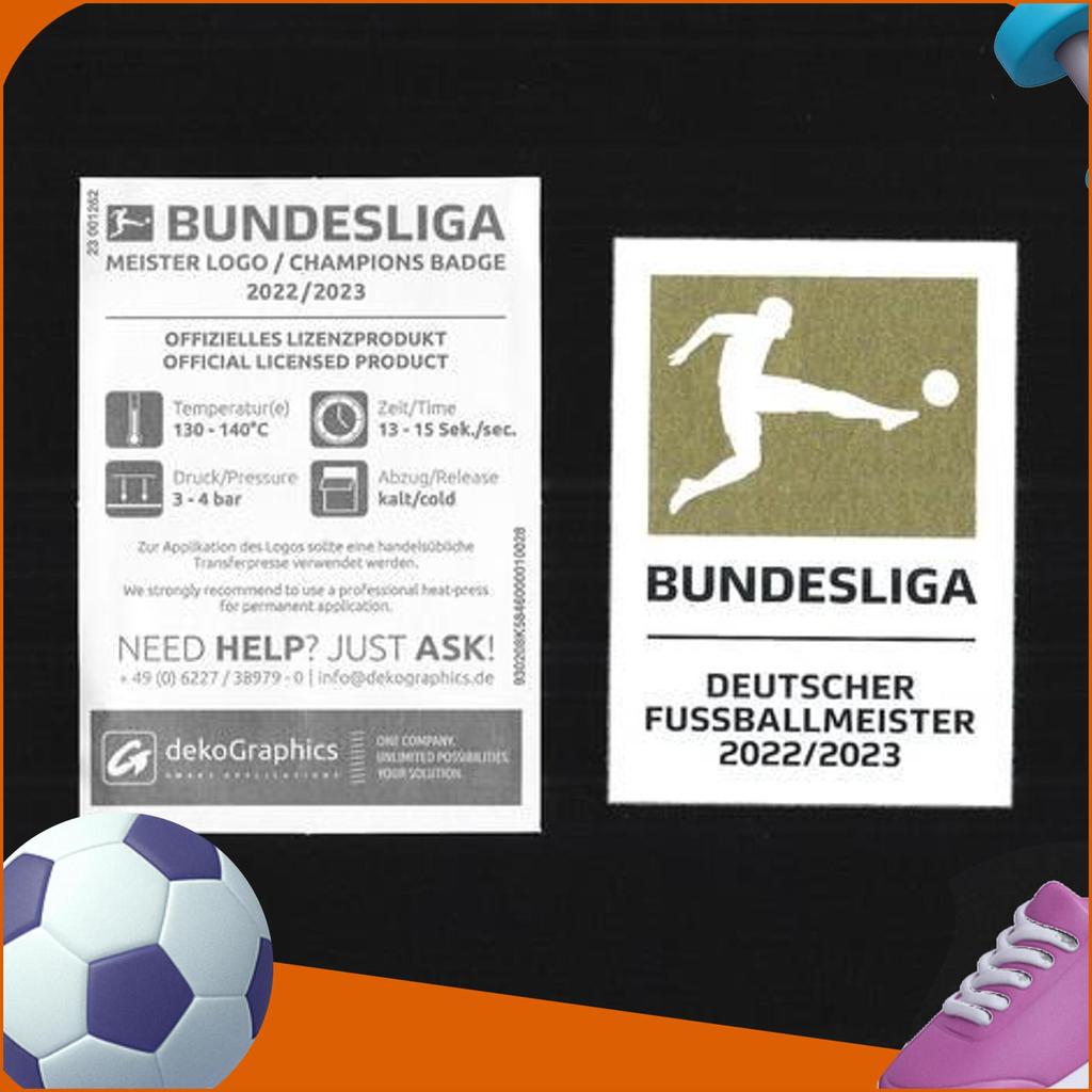 Patch Bundesliga Winners 22 - 23. Original Patch For Jersey.