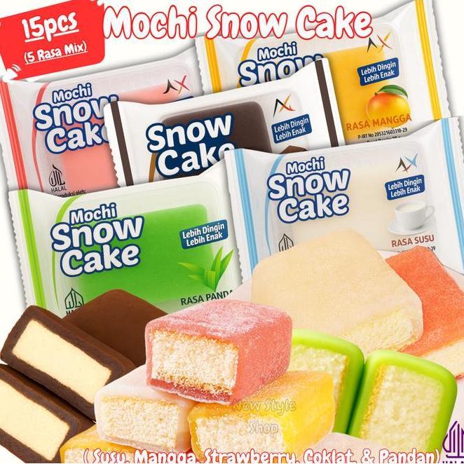 Mochi Snow Cake Beli 141 Gratis Mix Rasa Strawberry Mangga Cokelat Pandan Susu Osmanthus Cake Snow C