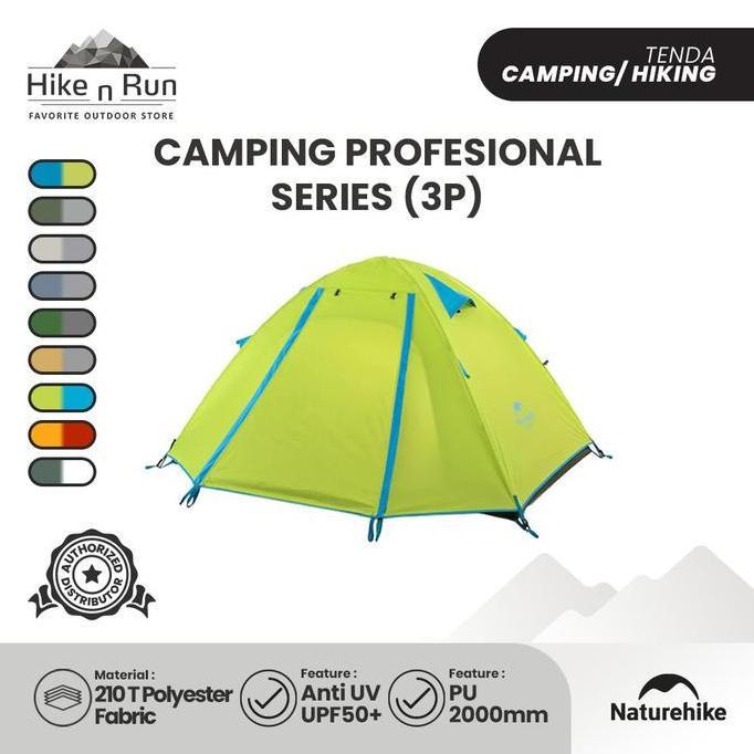 Tenda Naturehike Tent 2018 3P-Series Nh18Z033-P