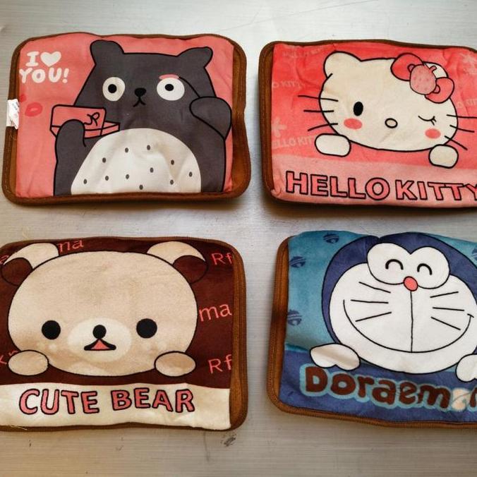 Bantal Air Panas Electric Bulu Lembut / Kompres Air Listrik