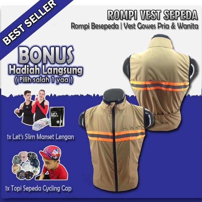Promo Vest Sepeda Birdy - Rompi Sepeda Lipat BIRDY Jaket Olahraga Gowes COD