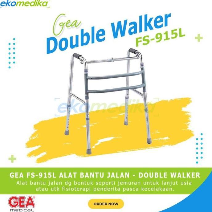 Walker Double GEA FS915L - Alat Bantu Jalan (Tanpa Roda) / Double walker Jemuran GEA FS 915 L