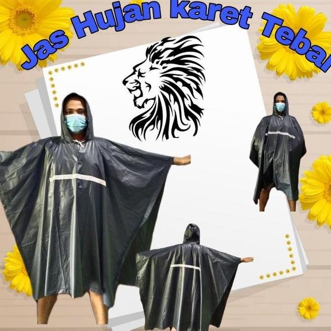 jas hujan Ponco kelelawar tebal
