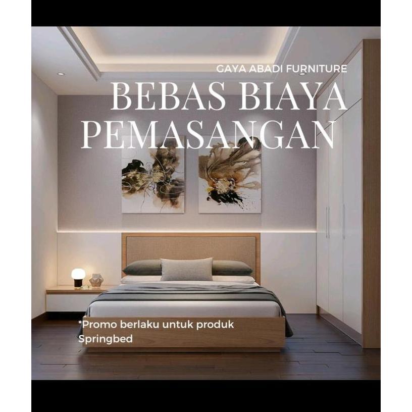 Ready Springbed Centra Silver Dominiq / Kasur Central Silver Dominiq - Central Springbed