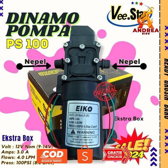 Bisa COD Dinamo Pompa Sprayer Electrik 12V Dragon Eiko 100PSI,110PSI,125PSI / Dinamo Sprayer Hama El