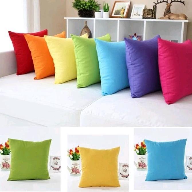 Sarung Bantal Sofa 45 x 45 cm Polos Elastis / Cover Bantal Sofa Stretch