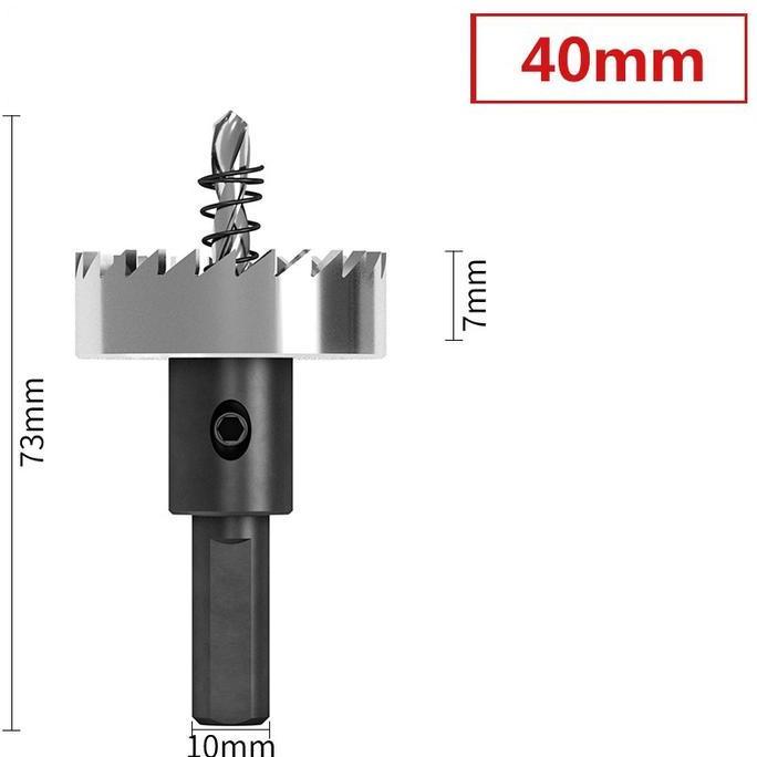 Hole Saw Besi 40mm HSS Mata Bor Besi 40 mm Holesaw HSS Pelubang Besi