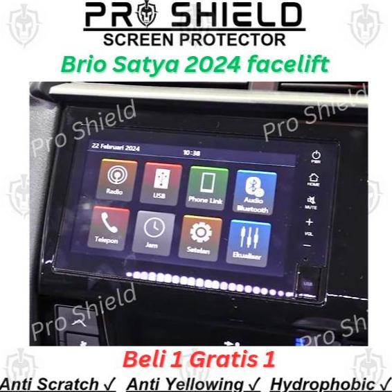 DF352 - Anti gores head unit brio satya 2024 facelift