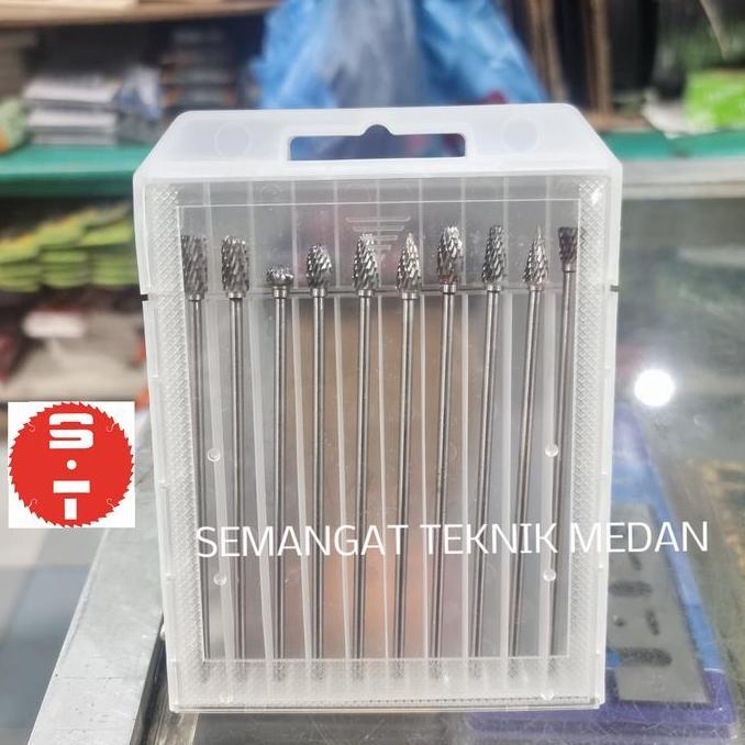 10pcs MATA BOR CUN TUNER CUNER TUNGSTEN GRINDER BESI PANJANG SET IKURA - Available