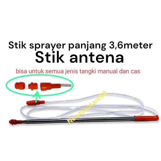( 3,6 Meter ) Stik Teleskopik / Stik Panjang / Stik Antena 3,6M Untuk Sprayer Elektrik Sprayer Manua