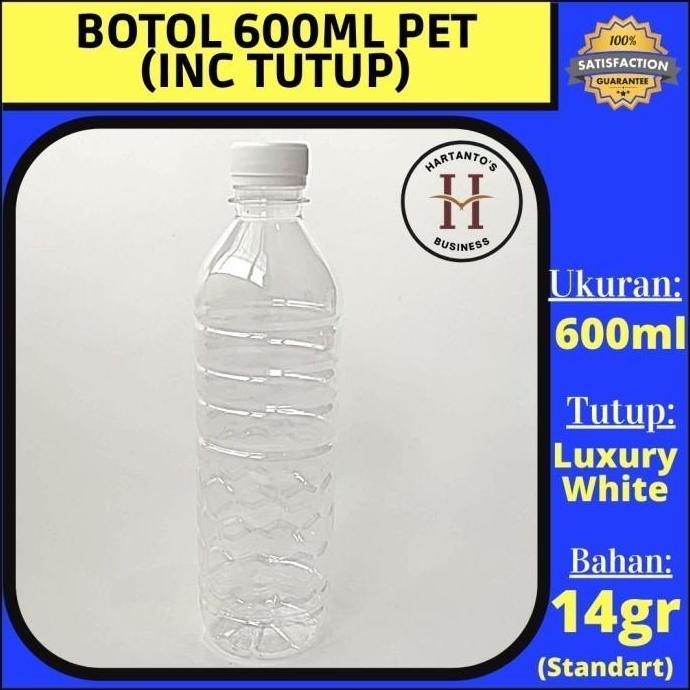 Botol Plastik 600ml PET (Grosir)