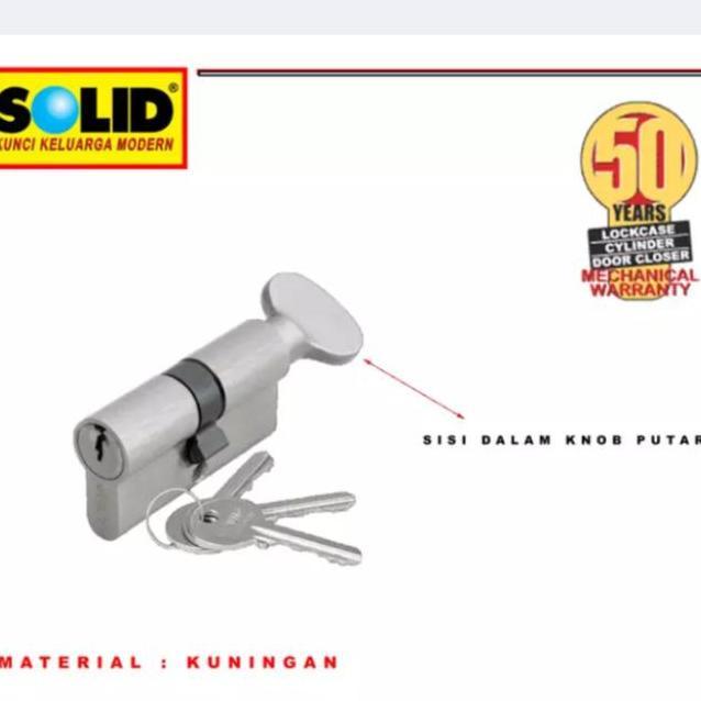 SILINDER KNOB / CYLINDER KUNCI KNOP SOLID KC 04-60 DENGAN ANAK KUNCI ORIGINAL DAN TERPERCAYA