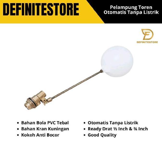 PELAMPUNG TANDON AIR PELAMPUNG TOREN PELAMPUNG OTOMATIS PELAMPUNG AIR TIANG KUNINGAN PELAMPUNG BOLA 