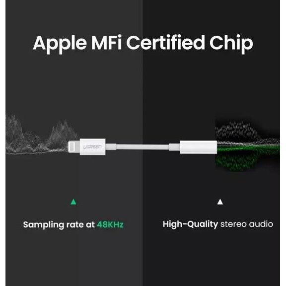 Splitter iPhone MFi Lightning To Jack 3.5mm 30759 30756