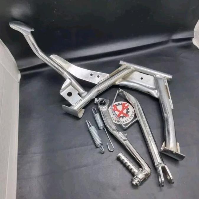 Promo Paket Standar Tengah + Standar Samping + Selahan Chrome Motor Vario 150 old/ New, Vario 125 Le