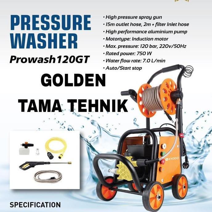 * JET CLEANER KYODO PROWASH 120 GT / HIGH PRESSURE STEAM 120 BAR KYODO PROWASH 120 GT / JET CLEANER 