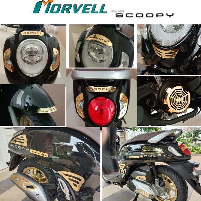 Promo scoopy 2021 - terbaru aksesoris variasi garnish cover new scoopy COD