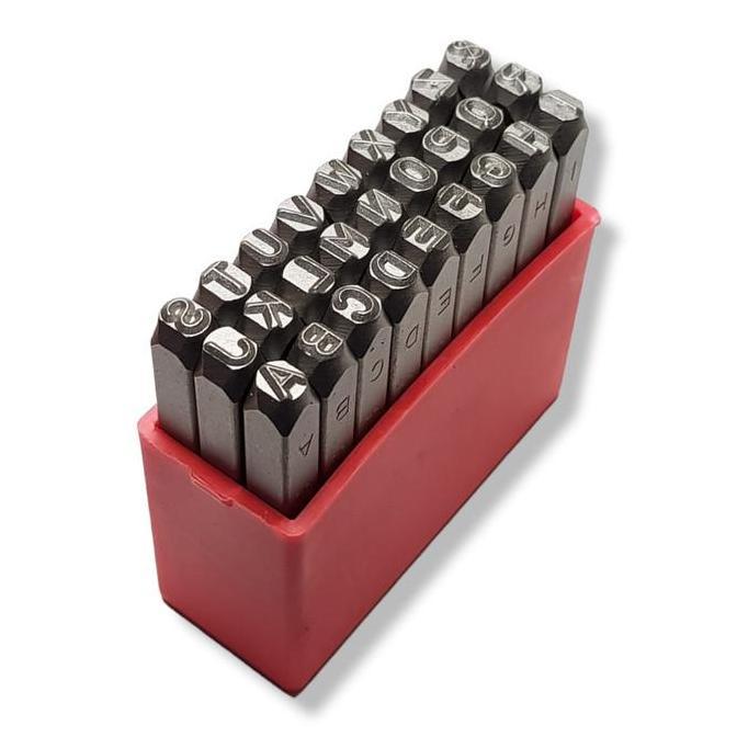 Tjap Mata Alat Ketok Huruf Rangka Mesin - Letter Stamp Punch Set
