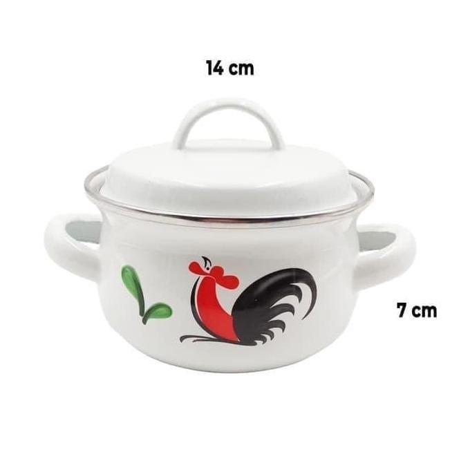 SAUCEPOT 14CM KI-102/14DMH AYAM KUKURUYUK KIG / PANCI JADUL