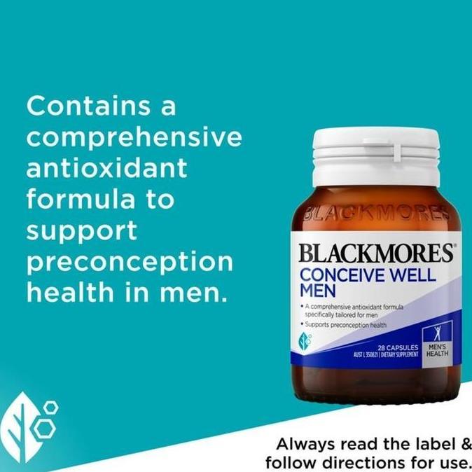 eko_storebookck - Blackmores Conceive Well Men 28 Kapsul - Suplemen untuk Kesehatan Reproduksi Pria
