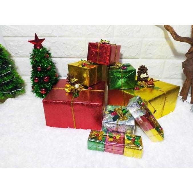 Miniatur Kado Natal BESAR - Kotak Kado Hiasan Pohon Natal