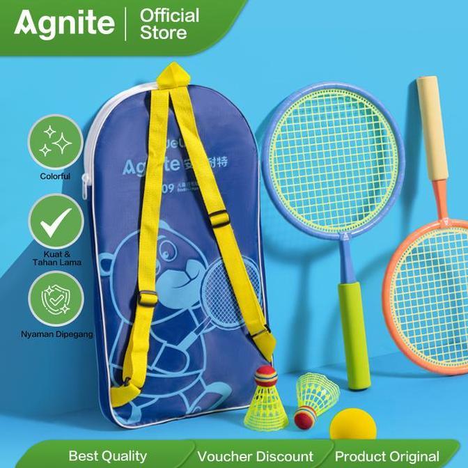 Tokomasedi_ - Agnite Raket Bulutangkis Anak - Mini Badminton Raket FT409 Edukatif