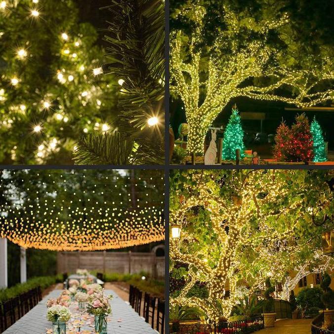 Lampu Tumblr Kabel Hitam 10 Meter Lampu Hias Natal Dekorasi Outdoor