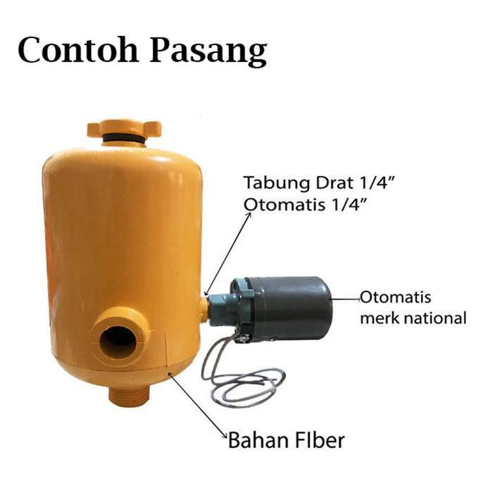 SU - Tabung Otomatis Pompa Air Bahan Fiber 2 Liter / Tabung Automatis Mesin Sanyo