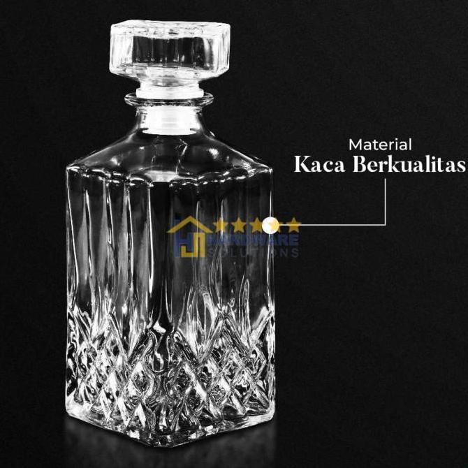 AVOCEAN Decanter Glass Bottle Liquor Scotch Luxury 950ml - EJ50HF