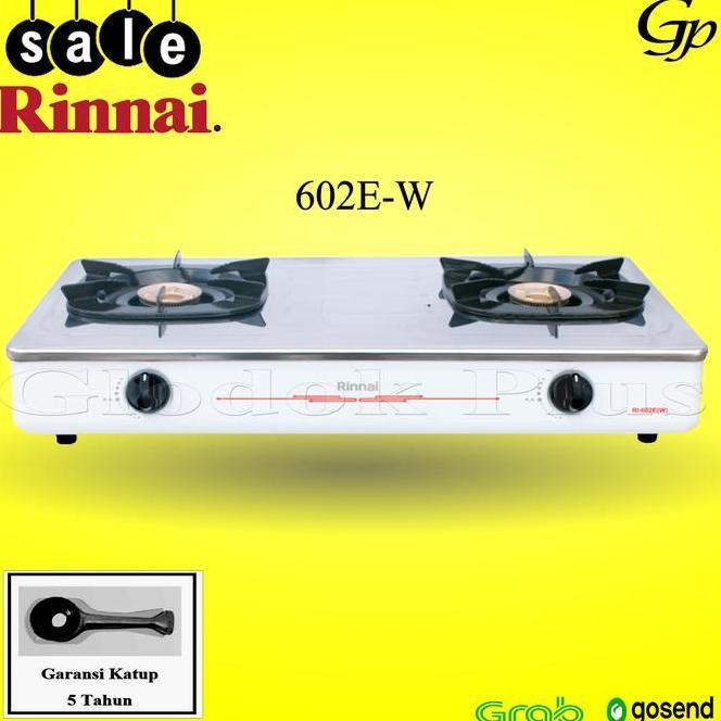 Rinnai Ri602E W Kompor Gas 2 Tungku Ri602Epi 602Ew 602 Ew Rinai E