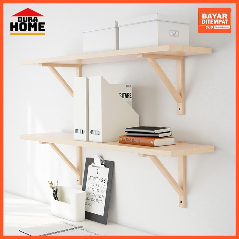 PROMO Bracket kayu untuk rak dinding, rak siku kayu