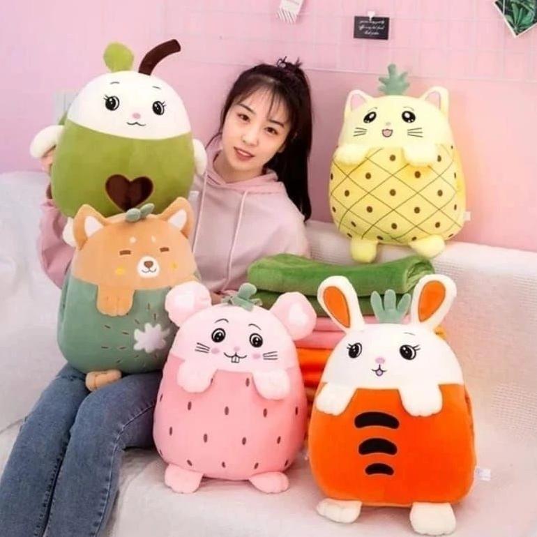 Boneka 4In1 Balmut Bantal Selimut Anak Dewasa Boneka Unicorn Princess