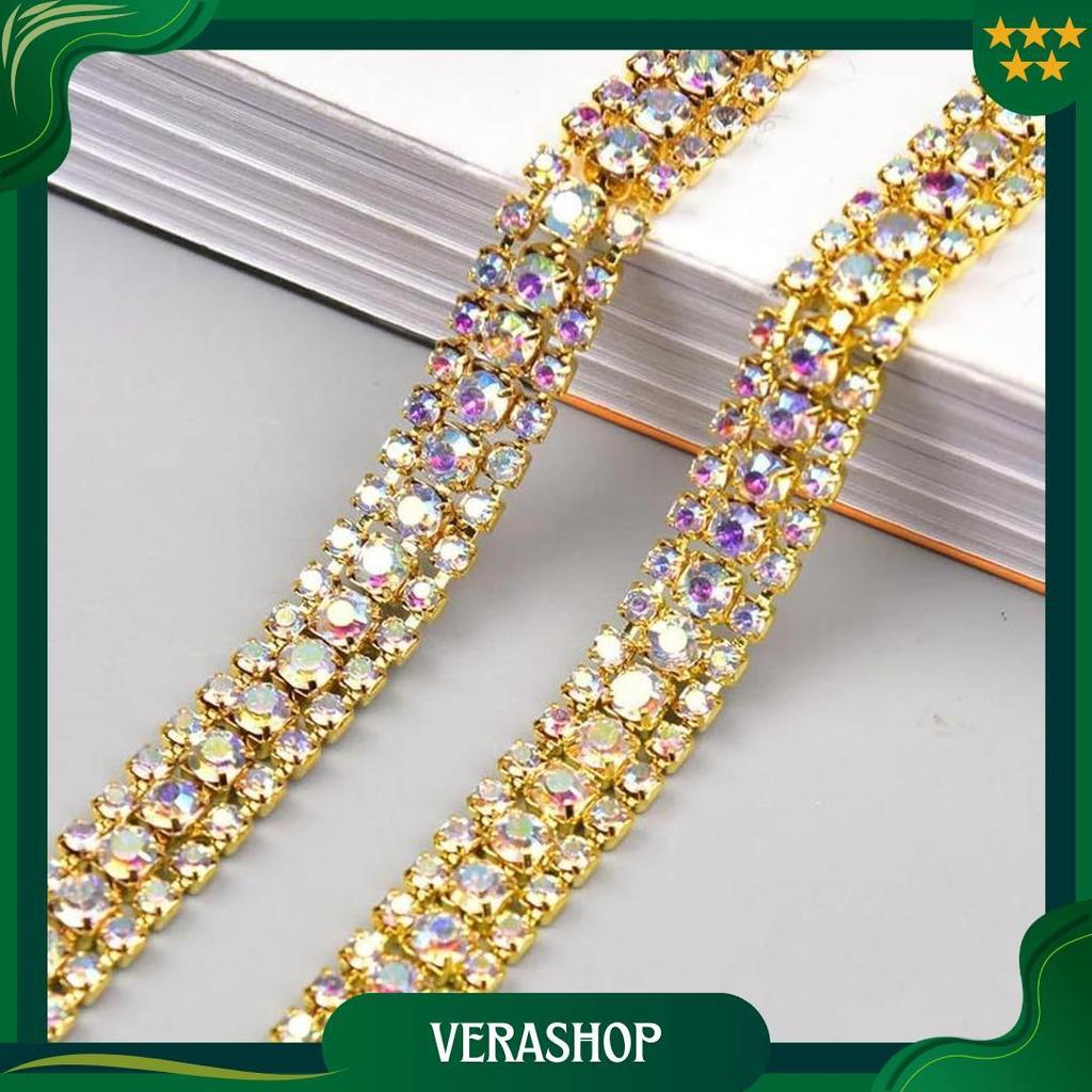 Drill Chain Diamond 1 Yard 91Cm / Diamond Chain String Per Yard / Diamond String Diamond Cangkang Ma