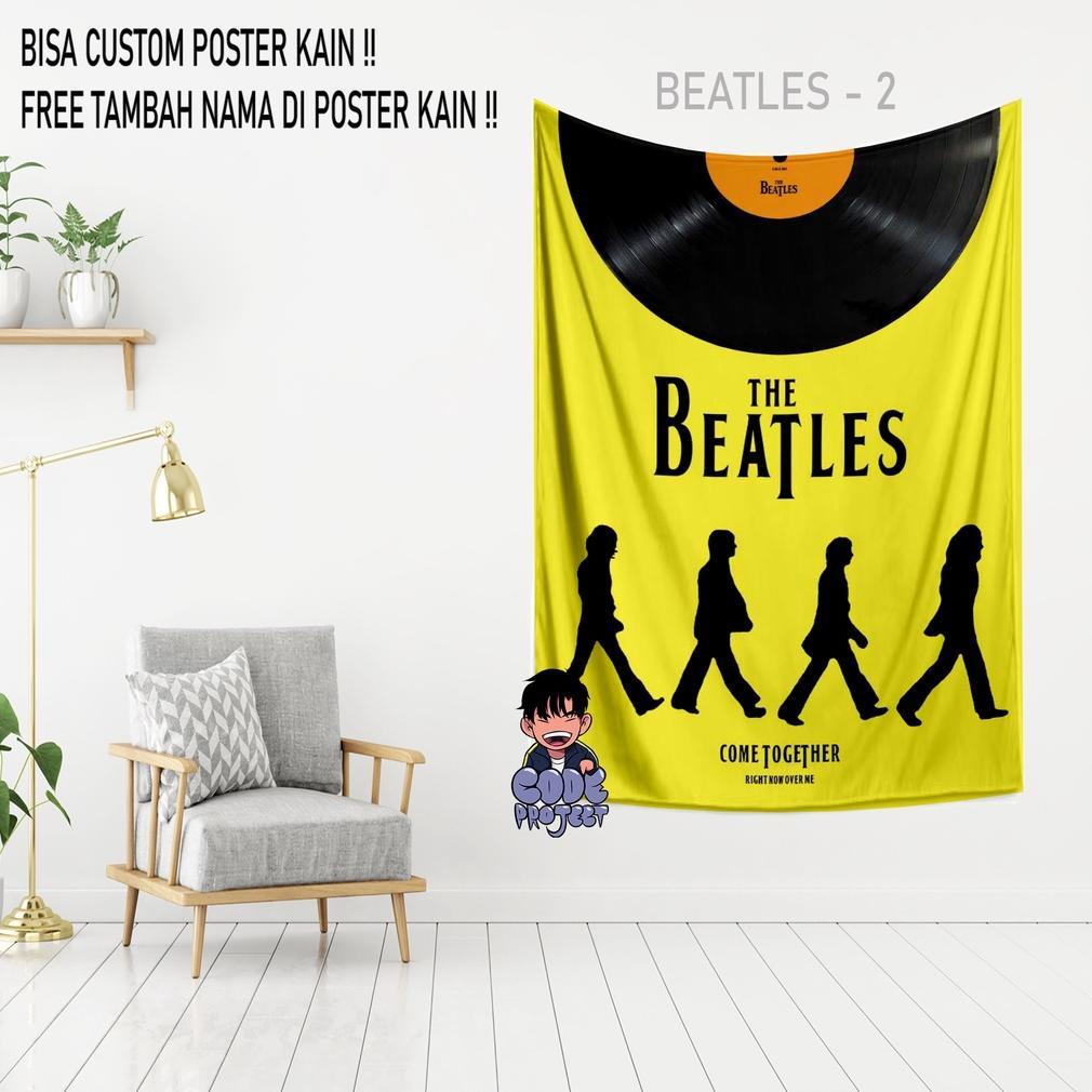 Poster Kain The Beatles - Hiasan Dinding The Beatles - Custom Poster Kain - Custom Hiasan Dinding - 