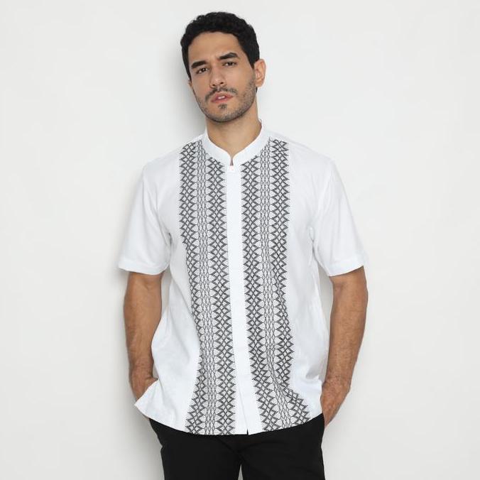 Platini Kemeja Koko Pria Lengan Pendek Katun 931234