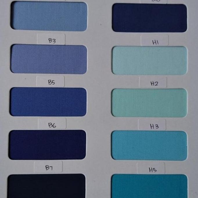 ALISAN Kemeja Kerah Kombinasi Slim Fit Lengan Panjang //Biru tua // murah