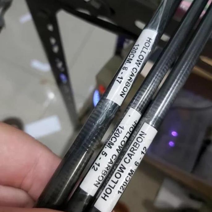 bahan carbon blank hollow 120 cm 5-12lb new kilap